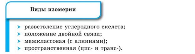 Изомерия сопряженных алкадиенов